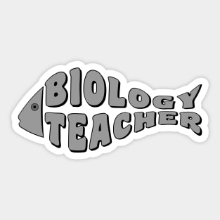 Biology Teacher Fish Sticker